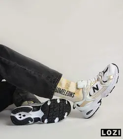 کفش کتانی مردانه سفید طلایی نیوبالانس New Balance 530 مدل 3273