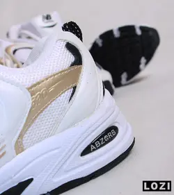 کفش کتانی مردانه سفید طلایی نیوبالانس New Balance 530 مدل 3273