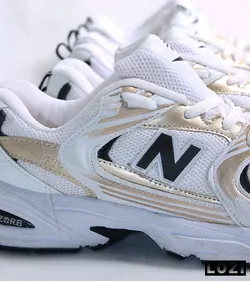 کفش کتانی مردانه سفید طلایی نیوبالانس New Balance 530 مدل 3273
