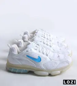 کفش کتانی مردانه سفید آبی نایک NIKE STUSSY مدل 3045
