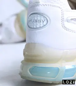 کفش کتانی مردانه سفید آبی نایک NIKE STUSSY مدل 3045