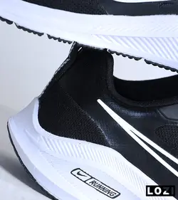 کفش کتانی مردانه مشکی سفید نایک NIKE PEGASUS V10 مدل 3027