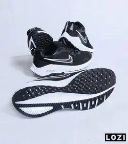 کفش کتانی مردانه مشکی سفید نایک NIKE PEGASUS V10 مدل 3027