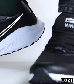 کفش کتانی مردانه مشکی سفید نایک NIKE PEGASUS V10 مدل 3027