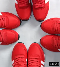 کفش کتانی مردانه قرمز آدیداس ADIDAS ZX 750 مدل 2490 - لوزی | فروشگاه کفش و کتانی