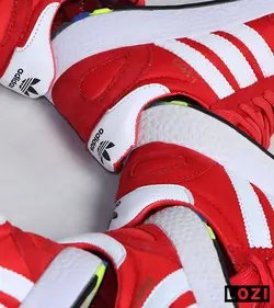 کفش کتانی مردانه قرمز آدیداس ADIDAS ZX 750 مدل 2490 - لوزی | فروشگاه کفش و کتانی