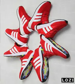 کفش کتانی مردانه قرمز آدیداس ADIDAS ZX 750 مدل 2490 - لوزی | فروشگاه کفش و کتانی