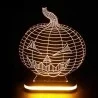 چراغ خواب سه بعدی طرح کدو هالووین کد chkh-003