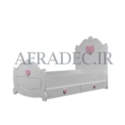 تخت خواب نوجوان مدل قلب