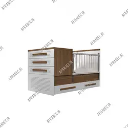 تخت خواب نوزاد به نوجوان مدل کرکره ای