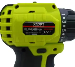 دریل شارژی 20 ولت ایکس کورت موتور براشلس تمام صنعتی مدل Xcort.brushless20v (اصل)
