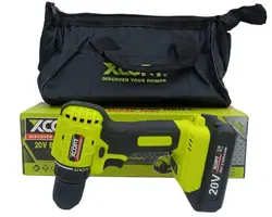 دریل شارژی 20 ولت ایکس کورت موتور براشلس تمام صنعتی مدل Xcort.brushless20v (اصل)