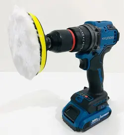 دریل شارژی 36 ولت هیوندای موتور براشلس با سه نظام یدک مدل 36V-max
