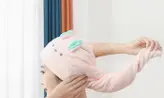 حوله سر (حوله دکمه دار سر )حوله حمام تولید شده از الیاف طبیعی میکروفایبر
