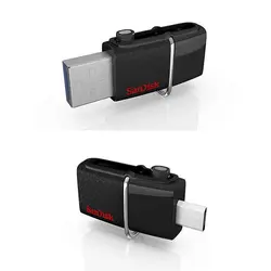 فلش مموری otg دار سن دیسک مدل Ultra Dual USB Drive 3.0 ظرفیت 32 گیگابایت