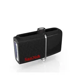 فلش مموری otg دار سن دیسک مدل Ultra Dual USB Drive 3.0 ظرفیت 32 گیگابایت