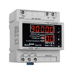 ساعت کار با رله خروجی قابل تنظیم مدل TCB-11YR کد 14B7 شیوا امواج