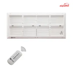 دریچه کولر هشت شبکه مستطیل برنازی سایز 40 در 80