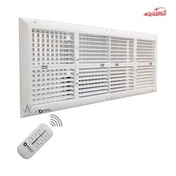 دریچه کولر هشت شبکه مستطیل برنازی سایز 40 در 80