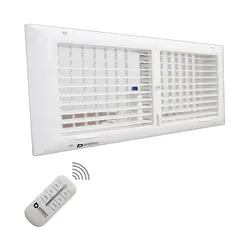 دریچه کولر دو شبکه مستطیل برنازی سایز 30 در 50