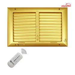 دریچه کولر دو شبکه مستطیل برنازی سایز 30 در 40