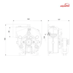 بلوور پکیج 12 سانت دمنده مدل DGB-120 Low Power