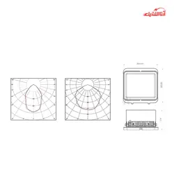 پروژکتور ال ای دی 45 وات آلتون رای مدل آیدا AL-PI55 زاویه 90