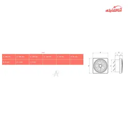 هواکش خانگی نمره 30 دمنده مدل لوکس VSG-30C4S