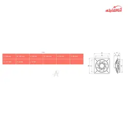 هواکش خانگی نمره 10 دمنده مدل فلزی VMA-10S2S