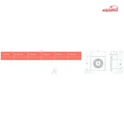 هواکش خانگی آکسی لاین 10 سانت دمنده مدل VBX-10S2S