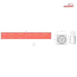 هواکش خانگی نمره 20 دمنده مدل لوکس VSL-20C4S