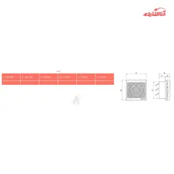 هواکش خانگی اتولوکس 30 سانت اتوماتیک دمنده مدل VAL-30C4S