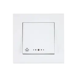 کلید راه پله سفید رنگ پارت الکتریک سری تابش 5169