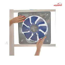 هواکش صنعتی فلزی تک فاز با پروانه فلزی دمنده مدل VIA-30C2S