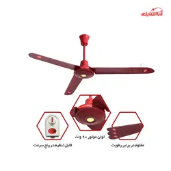 پنکه سقفی لونا مدل 104 سه پره