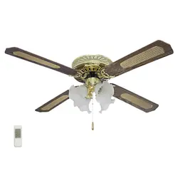 پنکه سقفی لوستری 1st shine با کنترل