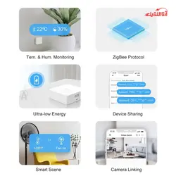 سنسور دما و رطوبت سونوف مدل SNZB-02 با پروتکل ZigBee