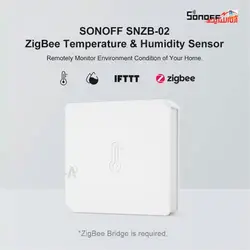 سنسور دما و رطوبت سونوف مدل SNZB-02 با پروتکل ZigBee