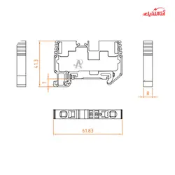 ترمینال فشاری ارت سایز 6 مدل RT-PG6-E-RPET6 رعد