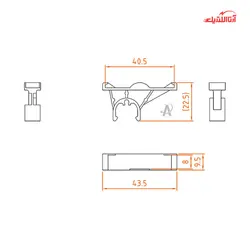 نگهدارنده لیبل مدل ELB-1 رعد