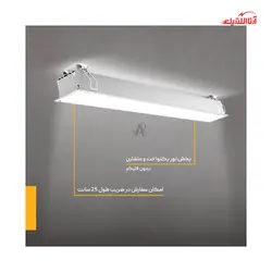 چراغ سقفی توکار 36 وات شعاع مدل SH-1813