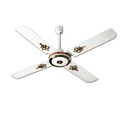 پنکه سقفی ریموت دار سوپر کوپر رینگ طلایی چهار پره ارشیا مدل 220 کد 2241