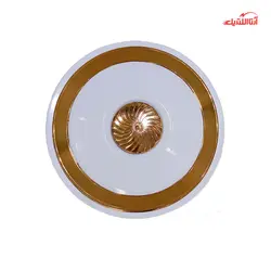 پنکه سقفی ریموت دار سوپر کوپر رینگ طلایی چهار پره ارشیا مدل 220 کد 2241