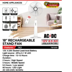 پنکه شارژی تلیونیکس مدل 2251