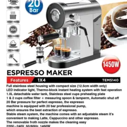 اسپرسو ساز تلیونیکس مدل TEM5140