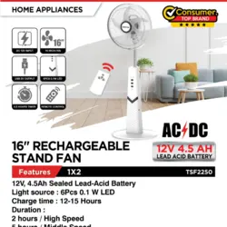 پنکه شارژی تلیونیکس مدل 2250