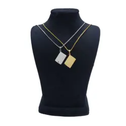 ست کاپلی گردنبند طرح نامه عاشقانه کد CS-1151 - کاپل شاپ