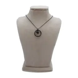 ست کاپلی گردنبند حلقه رنگ مشکی و طلایی کد CS-1125 - کاپل شاپ