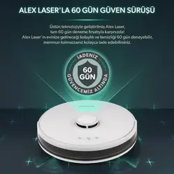 جارو رباتیک هومند Alex Laser 1281H سفید