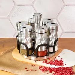 جا ادویه 7 پارچه کاراجا Tottori Inox